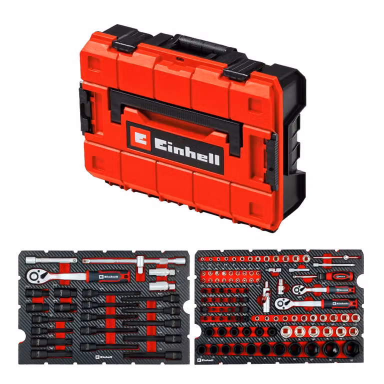 Cassa degli attrezzi EINHELL per auto, 370515, E-Case, 121 pezzi