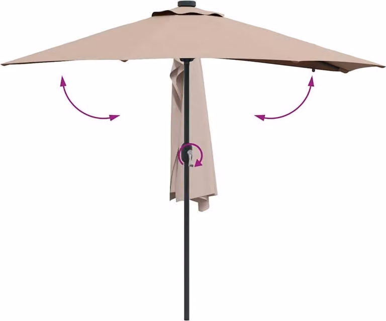 Ombrello da giardino Talpa 294 x 150 x 223 cm
