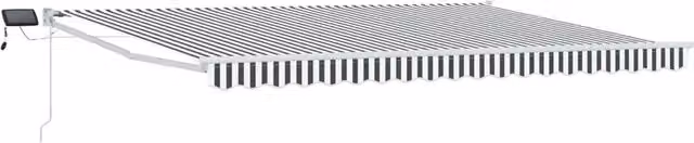 Tenda da Sole | Tenda retrattile manuale con LED Antracite e Bianco 4,5 ¡Á 3 m