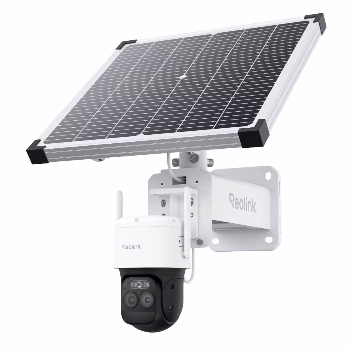 Reolink TrackMix G790 con pannello solare Plus - Telecamera di sorveglianza PTZ 2K 4 MP 4G LTE, doppio obiettivo, zoom ibrido 6x, tracciamento del movimento