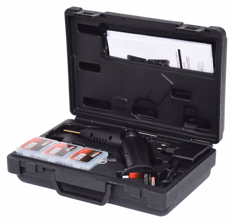 KS TOOLS Kit di riparazione in plastica (a batteria) 302 pezzi - 150.1035