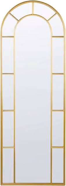 Specchio da parete in metallo dorato 60 x 170 cm Specchio decorativo a parete Vantage Style Hanging Decor