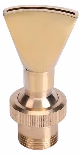Ugello a ventaglio in ottone, DN15, DN20, resistente alla corrosione, regolabile, 9 cm
