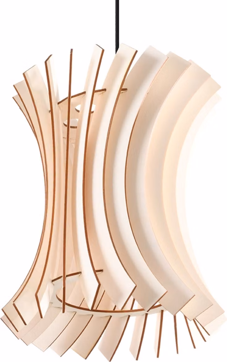 Lampada a sospensione NATALI nera-legno naturale 1xE27x60W, dimensioni: 80x30x30 cm, IP20, Pure Lume