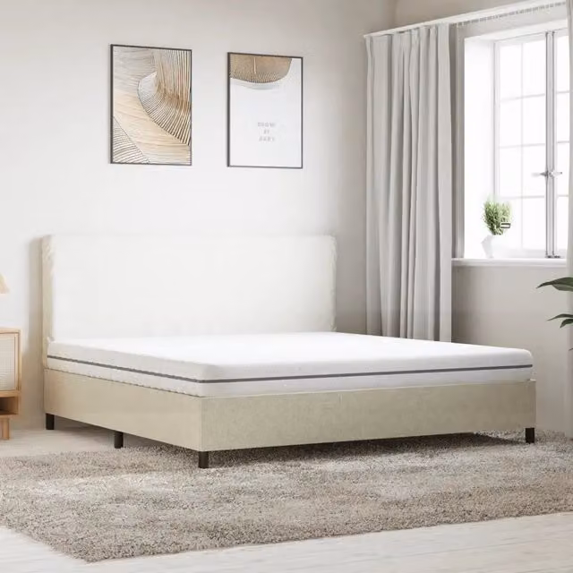 Materasso in schiuma comfort foam vidaXL bianco, mediamente morbido, L: 180 cm, P: 200 cm, H: 16 cm