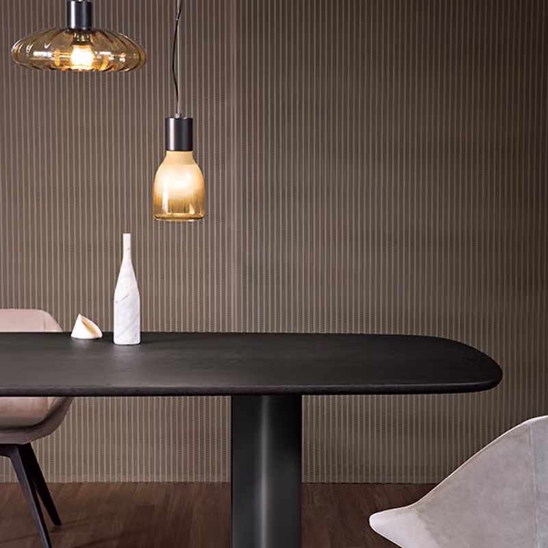Tavolo Geometric Table Wood Bonaldo piano a botte