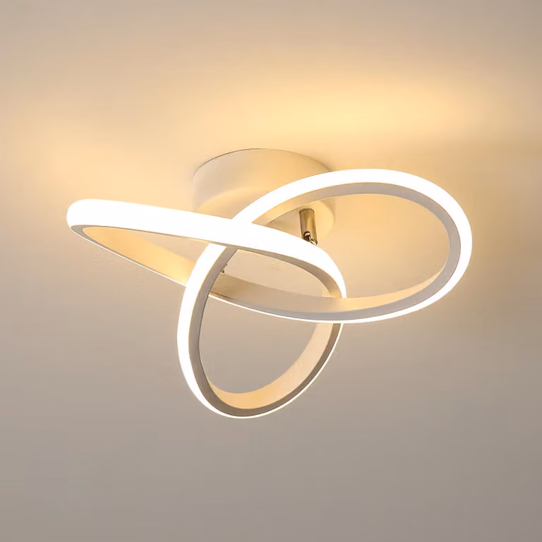 Osairous, plafoniera a LED moderna, 22W, 2500 lumen, 3000K, diametro 25 cm – luce calda 3000K
