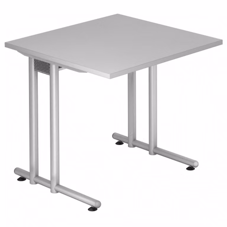 HAMMERBACHER NS08 Schreibtisch grau quadratisch