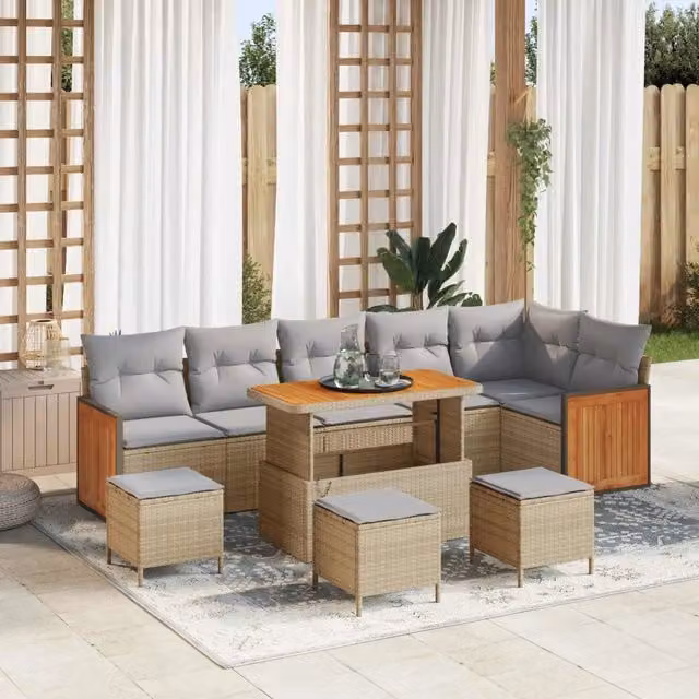 Set Divano da Giardino 10 pz 10-Numero di posti 3363202