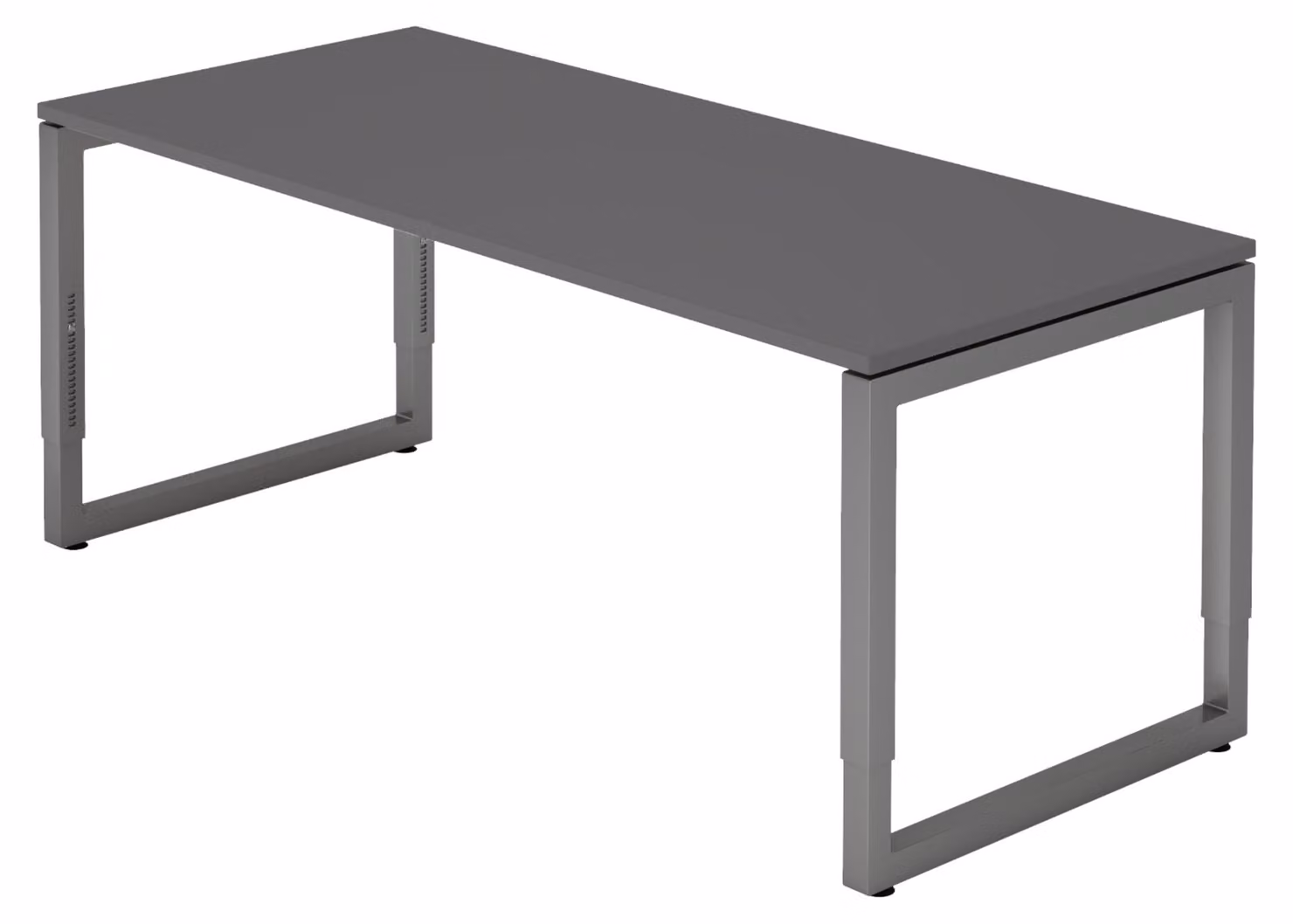 bümö Scrivania Serie-R - Decorazione: grafite, struttura: grafite, dimensioni: 180 x 80 cm