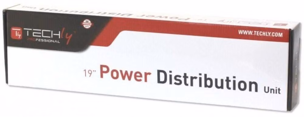 Techly Rack 19" Power Strip 8 Outlets Schuko Plug