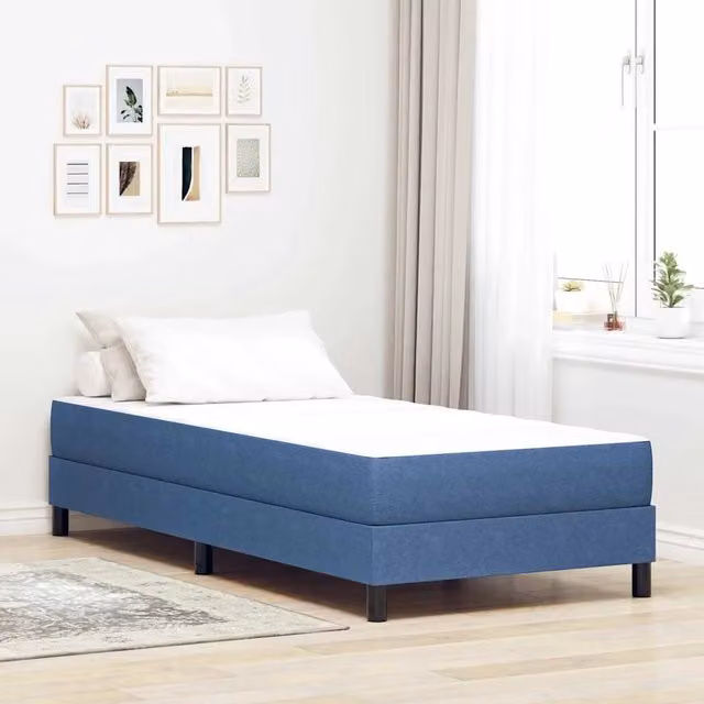 Materasso-Materasso per letto Blu 100 x 200 cm Tessuto