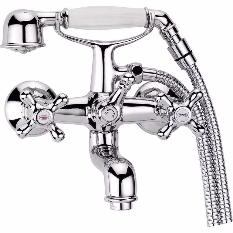 Aqualine Victoria - Miscelatore da bagno con accessori, cromo VC10