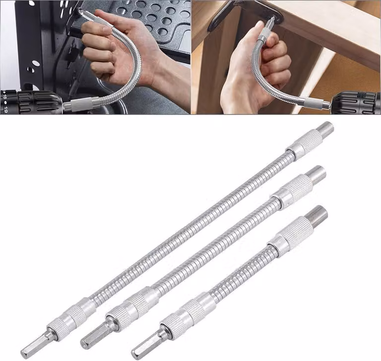 Omgoods - Set di 3 prolunghe flessibili per cacciaviti