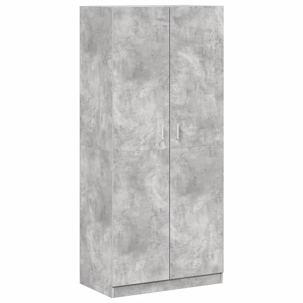 Armadio moderno vidaXL in legno multistrato grigio opaco L: 90 cm, P: 52 cm, H: 200 cm – 2