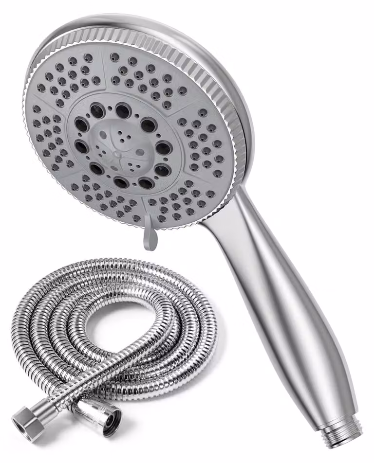 Ugello doccia Vinabo con tubo da 1,5 metri, soffione manuale a risparmio idrico