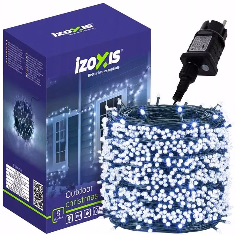 Luci di Natale, 35m, 500LED, bianco freddo | Izoxis