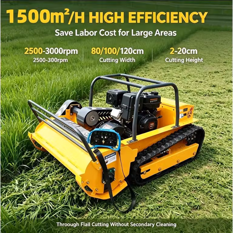 Tagliaerba professionale - D1000L - Larghezza di taglio: 100 cm - Motore a 4 tempi - Motore brushless - Motore a benzina da 459 cm³ - Sistema di sollevamento idraulico - Altezza di taglio: 20–200 mm