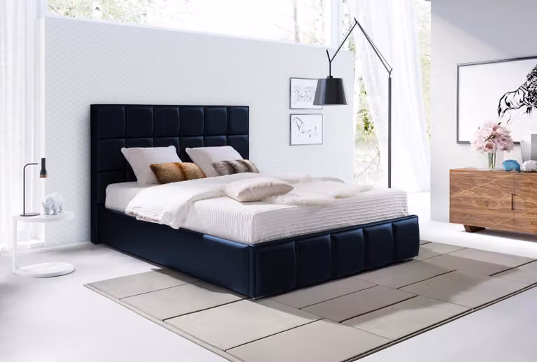 Design Betten Doppel Ehe Modernes Hotel Gestell Schlaf Zimmer Textil Luxus Bett