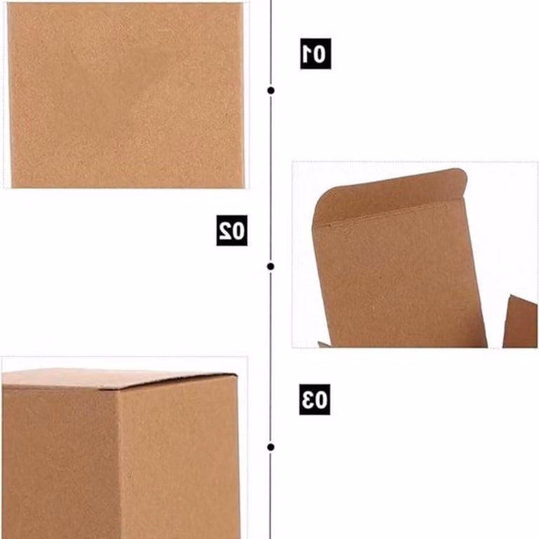 Set di 15 scatole regalo in carta kraft, scatole di cartone quadrate con coperchio, ideali per compleanni, feste e matrimoni (15 x 15 x 15 cm, colore marrone)