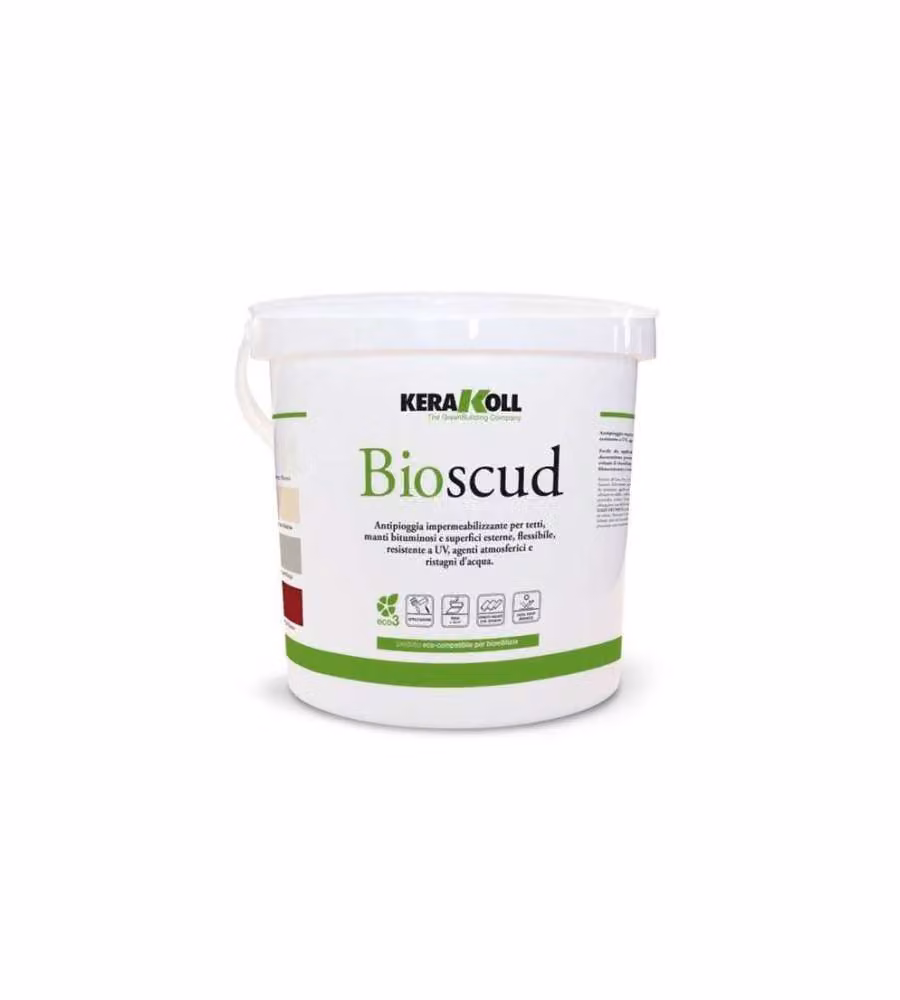Kerakoll Guaina Bioscud Impermeabilizzante Bianco 5kg - Decorativa Cool Roof