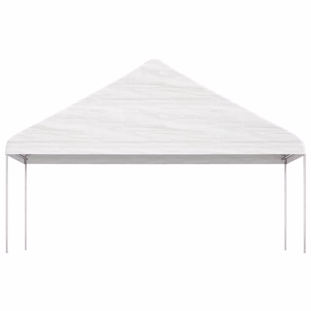 Padiglione con tetto bianco 5,88x2,23x3,75 m polietilene