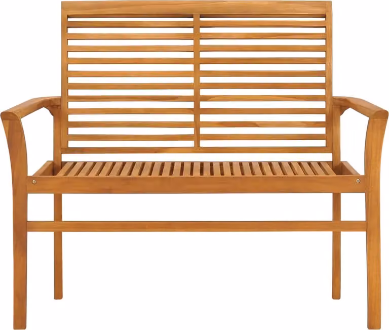 Panchina da giardino 112 cm in teak massiccio