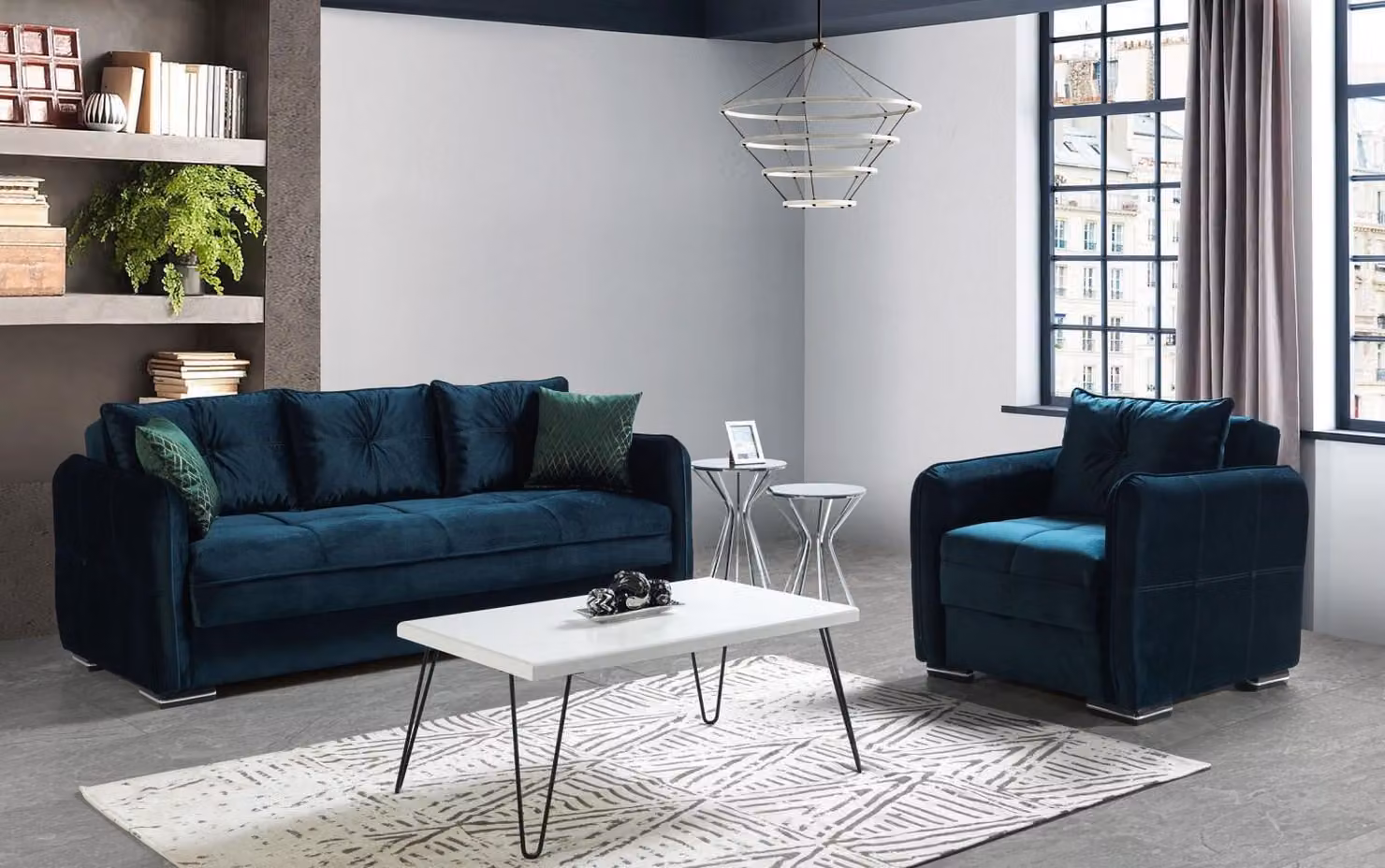 Sofagarnitur 3+1 Sitzer Sessel Garnitur Modern Relax Sessel Möbel Luxus
