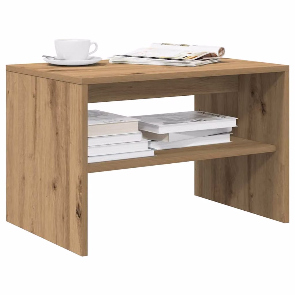 Mobile TV vidaXL in legno Rovere Marrone con ruote L/P/H: 60 x 40 x 40 cm