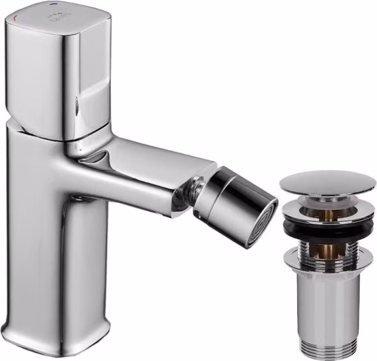 Miscelatore per bidet a libera installazione con presa LAVEO Tores cromo