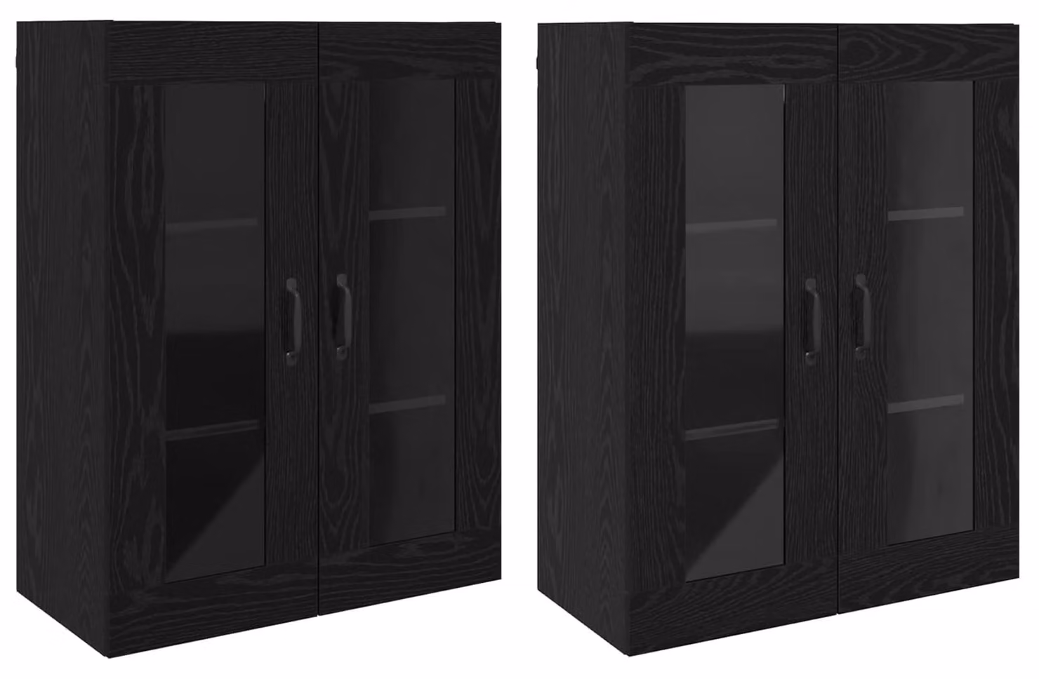 Armadi da Muro 2 pcs Rovere nero 69,5 x 34 x 90 cm