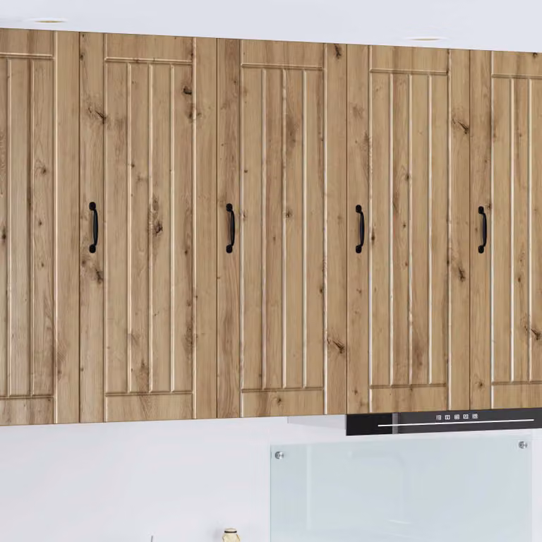 Armadietto a muro vidaXL LUCCA in rovere marrone con ante a battente per cucina, L 40 cm, P 31 cm, H 100 cm