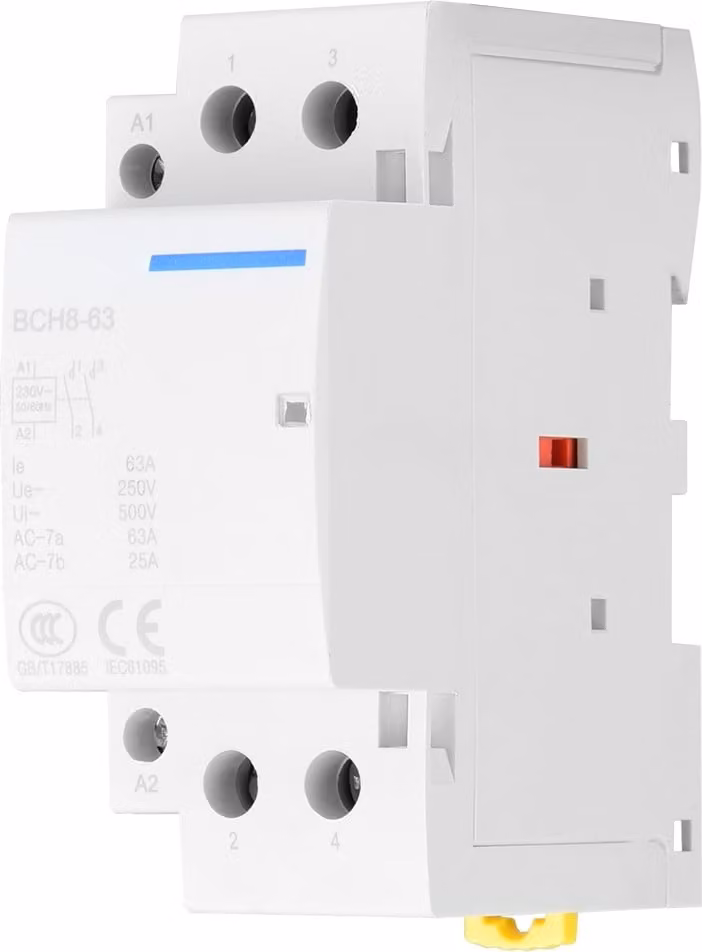 contattore CA domestico 2P 63A Montaggio su guida DIN 2NO (220V/230V)