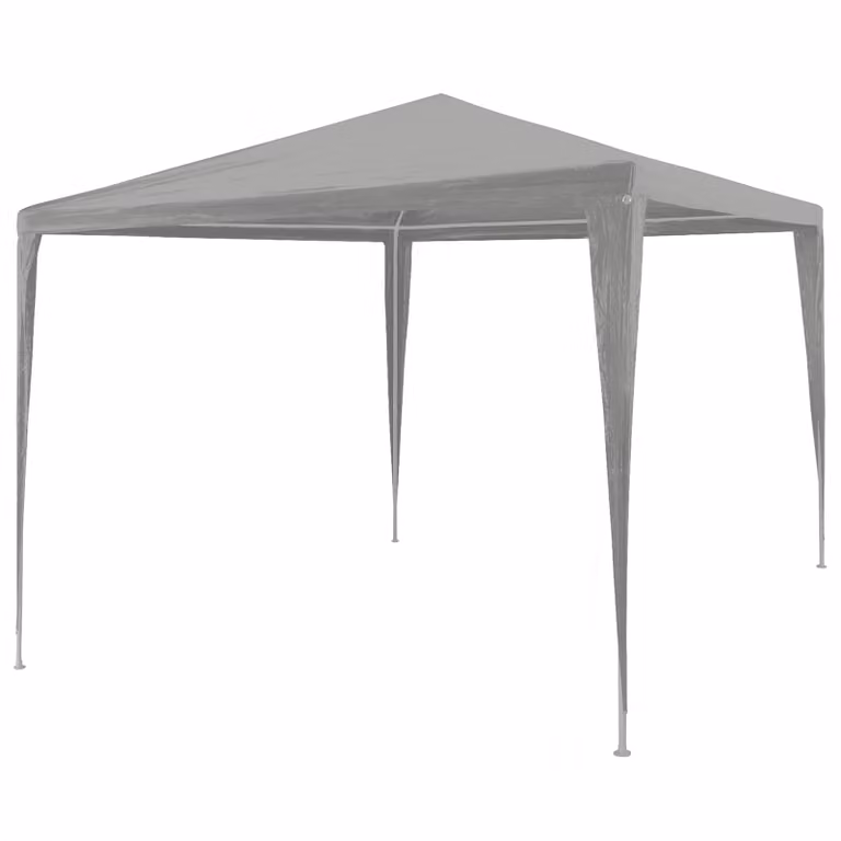 Tenda Party vidaXL Grigio chiaro in PE e Acciaio L/P/H: 300 x 300 x 255 cm