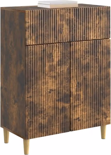 Credenza Buffet Design In in Rovere Fumo, L 66 cm x P 34,5 cm x H 90 cm
