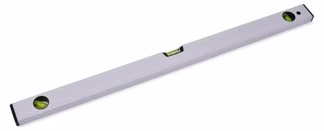 Livella a bolla, 80 cm, metallo, confezione da 6 pezzi, lunghezza 80 cm