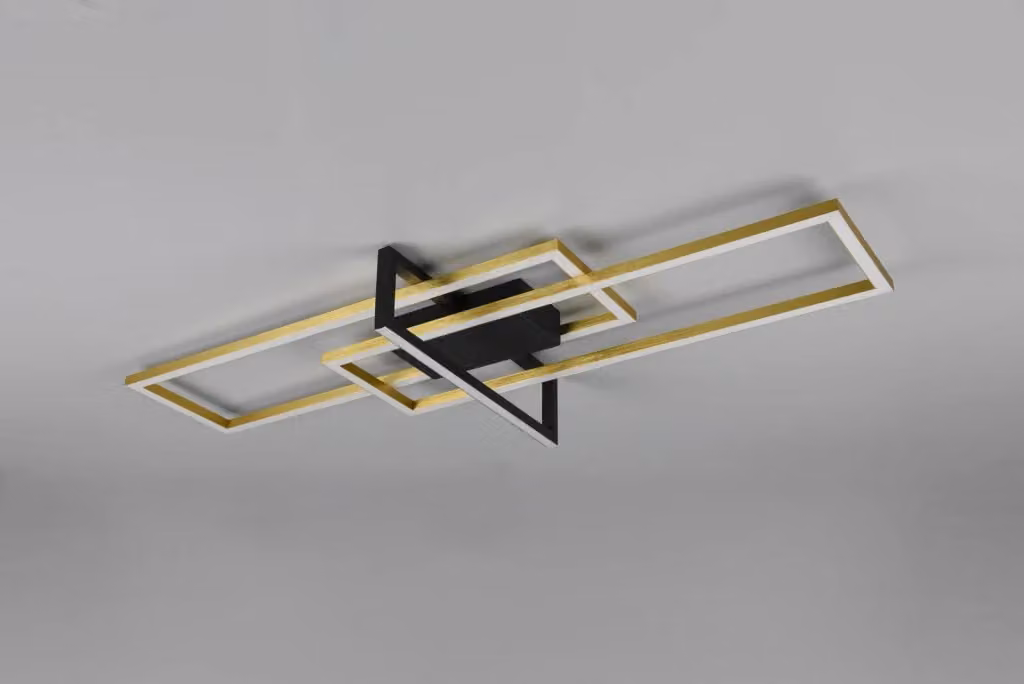 Plafoniera moderna a LED Salinas Trio Leuchten oro e nero – 2