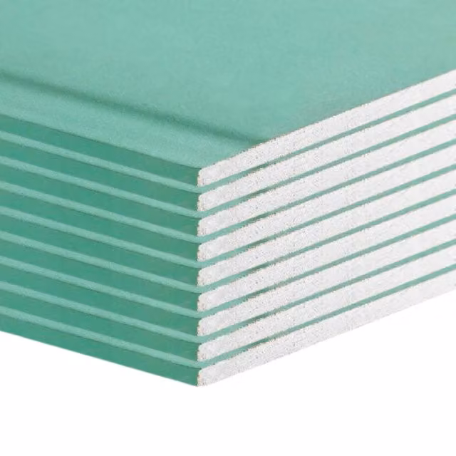 Lastre di cartongesso BA13 Fortunato resistenti all'umidità colore verde con bordo smussato L: 120 cm, P: 200 cm, H: 1,25 cm, confezione da 10 pezzi – 1