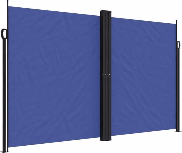 Tenda da Sole | Tenda parasole Laterale Retrattile Blu 200x1000 cm