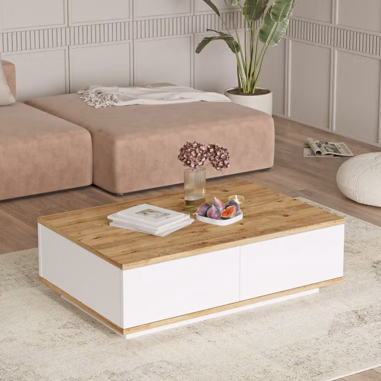 Skye Decor, Fr14-Aw, tavolini, pino atlantico, 90 x 28,6 x 60 cm