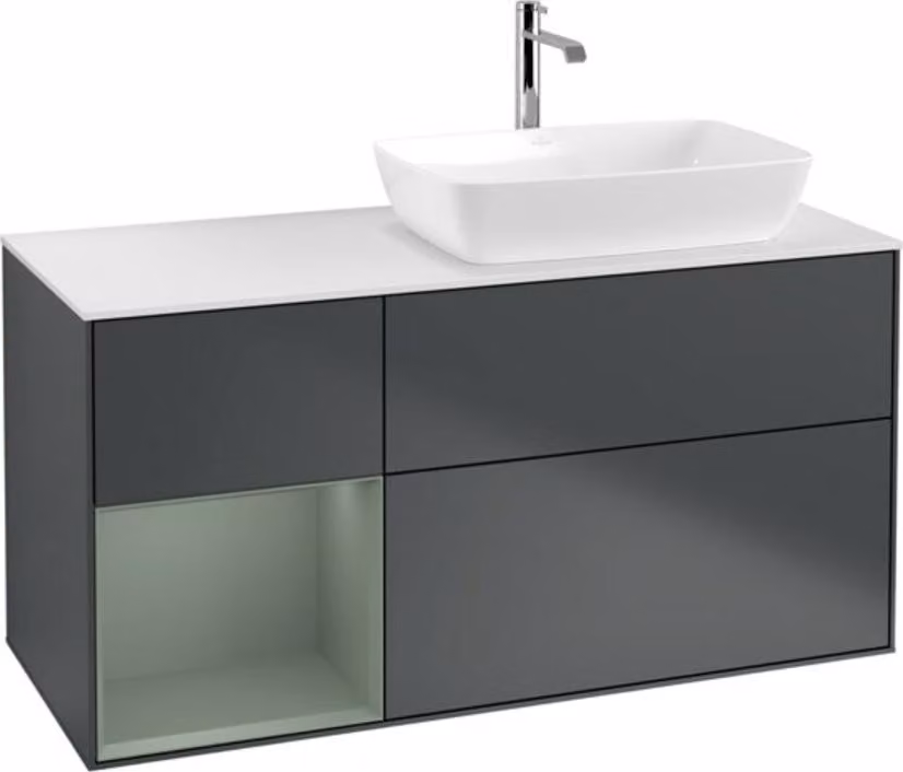 Mobiletto V&B Finion 120cm, Pl w m, Rg Ol m Lac, md bl. m Lac
