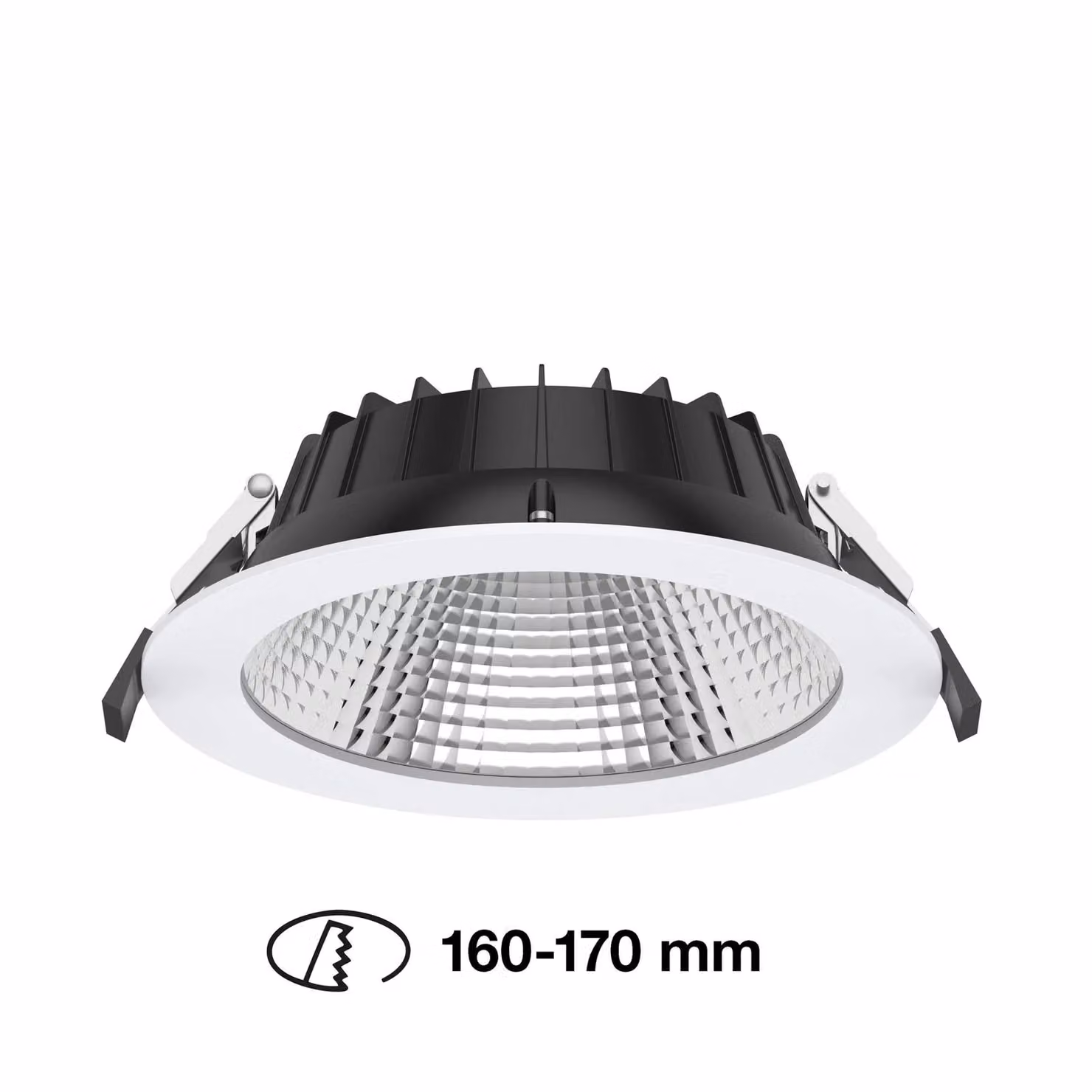 The Light Group SLC Shift faretto LED incasso Ø 19cm CCT, bianco Shift, dimmerabile, Bianco / Opale, Soggiorno / Sala da pranzo, Alluminio