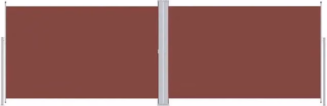 Tenda da sole laterale retrattile DESIGN IN in poliestere marrone con struttura in acciaio e alluminio L: 600 cm, H: 220 cm