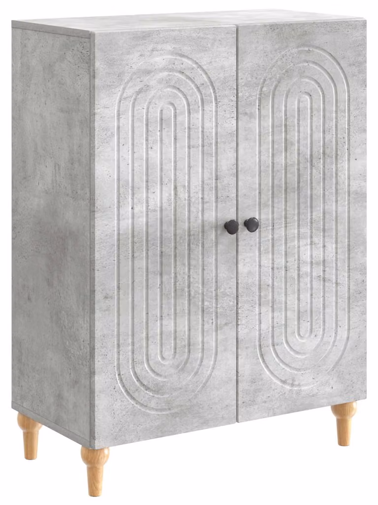 Credenza Grigio Cemento 66 x 34,5 x 90 cm Legno ingegnerizzato
