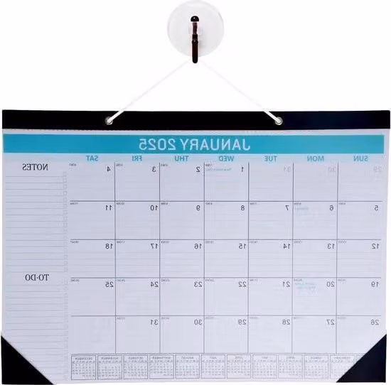 Calendario da parete 2025-2026 - agenda mensile per casa e ufficio - 1 pezzo - 43,2 x 30,5 cm