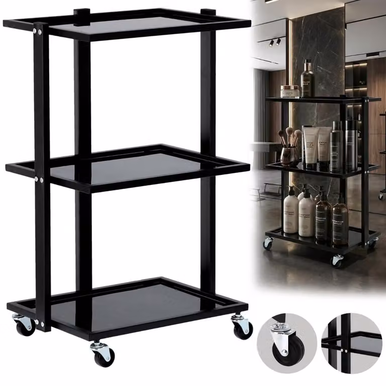 Carrello portautensili per estetista parrucchiere per il centro/salone ST027A carrello tavolino universale su ruote