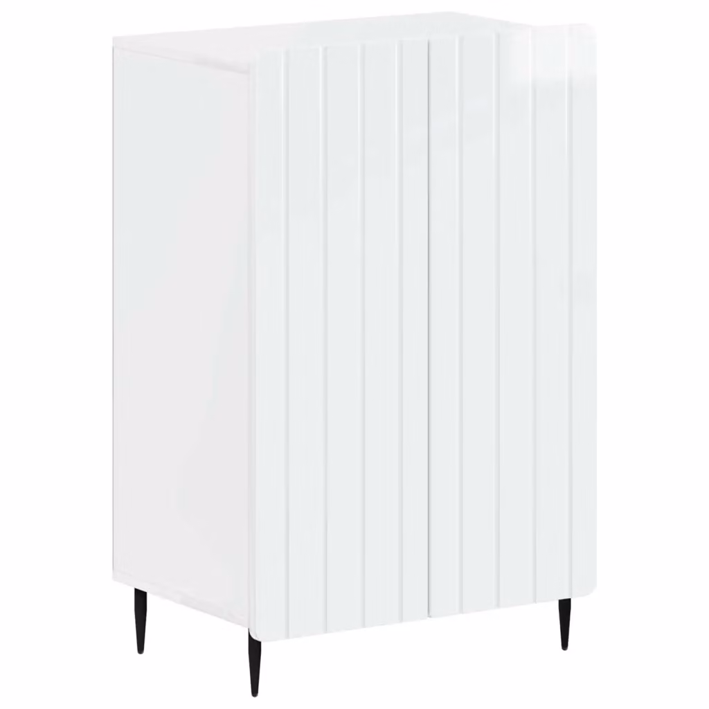 Mobile per scarpe moderno vidaXL Bianco Lucido L: 59,5 cm, P: 39,5 cm, H: 91,5 cm – 2