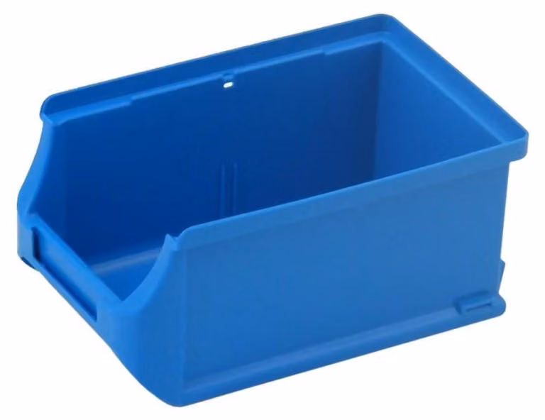 scatola portaoggetti aperta ProfiPlus Box 2 di allit, in PP, blu