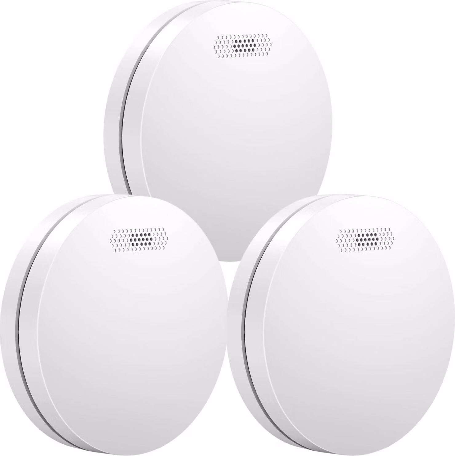Aroha Link Rilevatore di Fumo/Calore Sleep Line Interconnesso - Batteria da 10 Anni - Sensore Fumo Collegabile - Allarme Anticendio - 3 pezzi