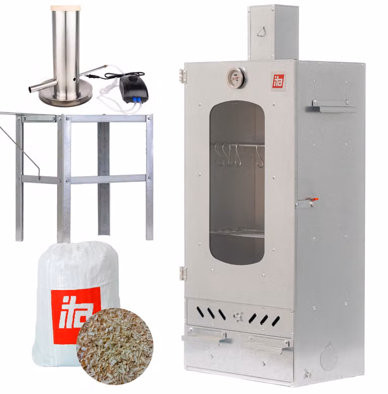 Forno per affumicatura 7012 + generatore di fumo + tavolo